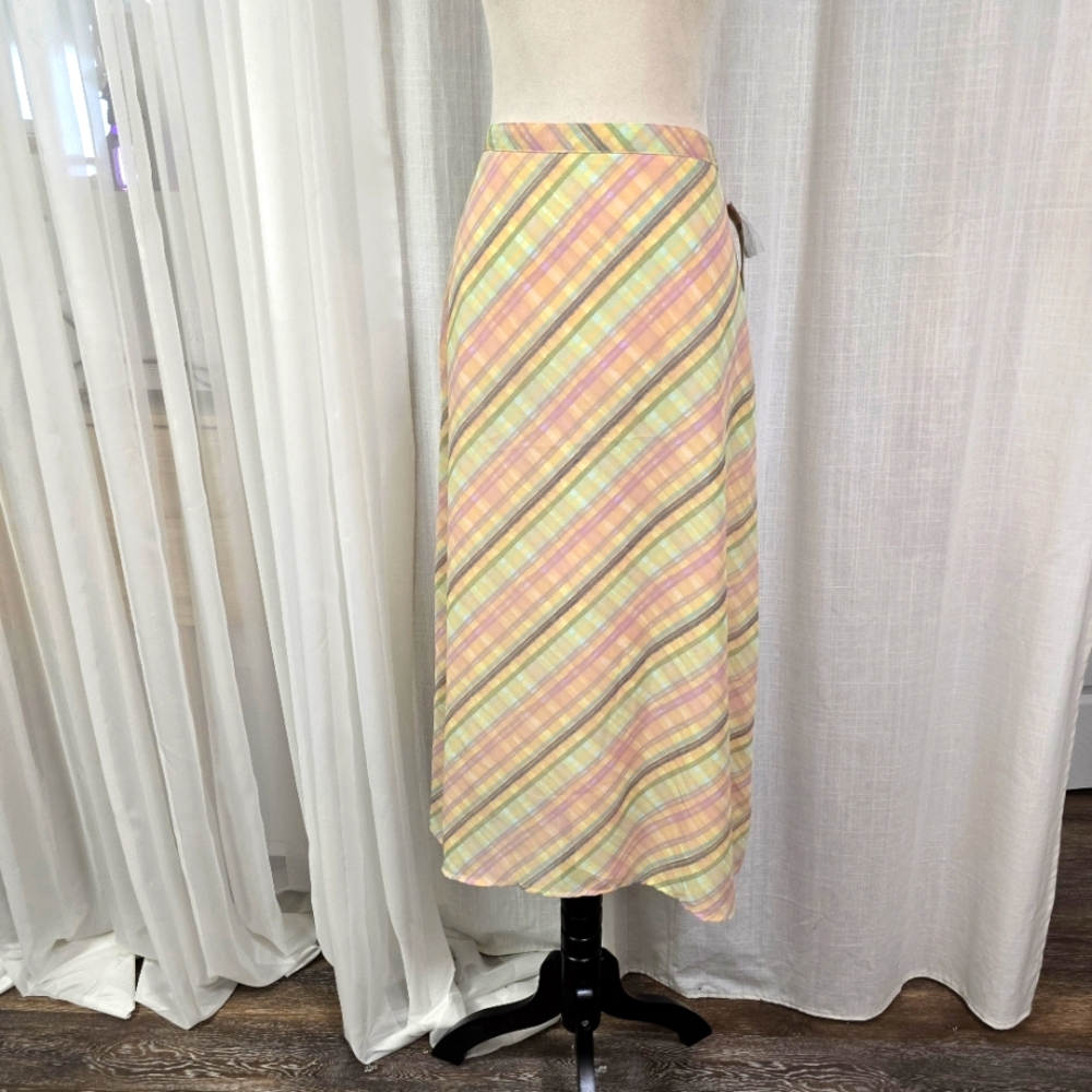 2/$30 NWT Laura Scott Pastel Maxi Skirt Womens Size L